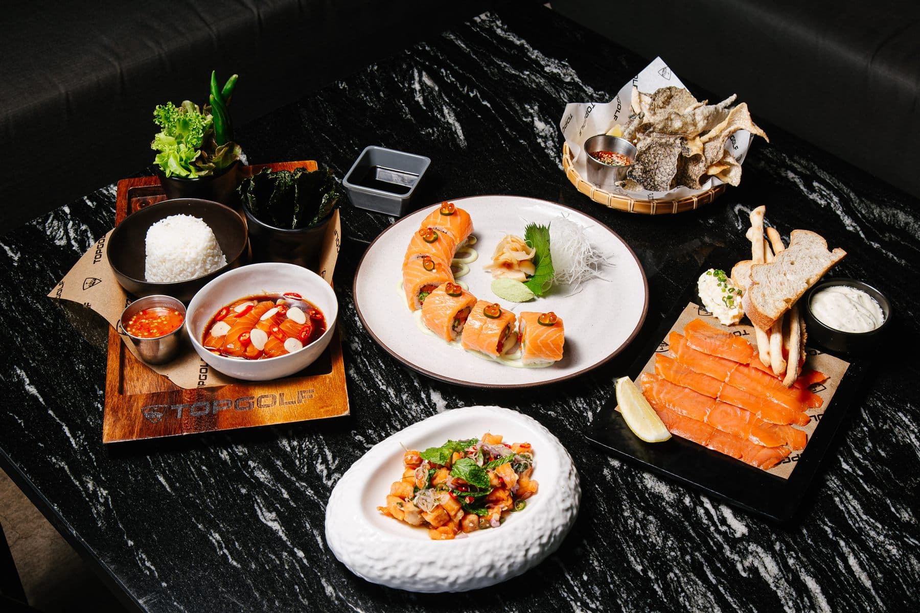 Topgolf — อาหารและเมนู
